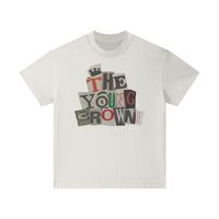 The Young Crown Mixed Up Heavyweight Cotton T-Shirt (Youth) - Gray Camel
