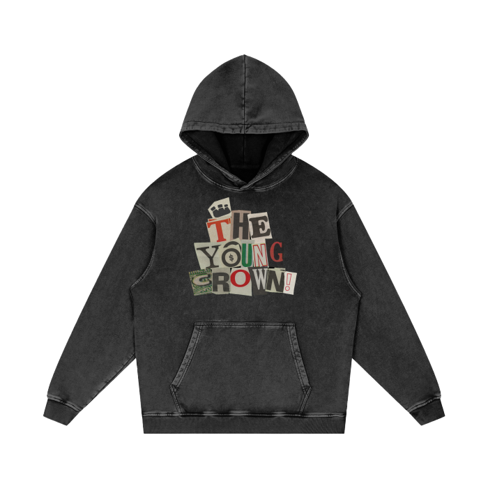 TYC Mixed Up Acid Wash Oversized Hoodie (Adult Unisex)